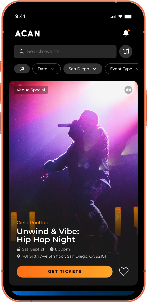 iPhone screen